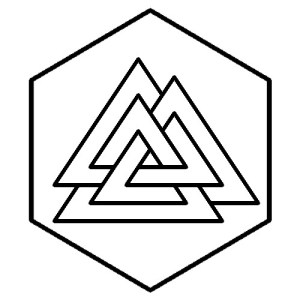 Walknut im Sechseck schwebend